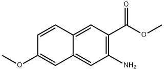 Methyl 3-amino-6-methoxy-2-naphthoate 结构式