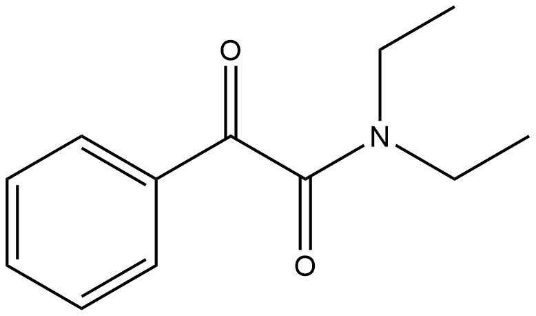 N,N-diethyl-2-oxo-2-phenylacetamide Struktur