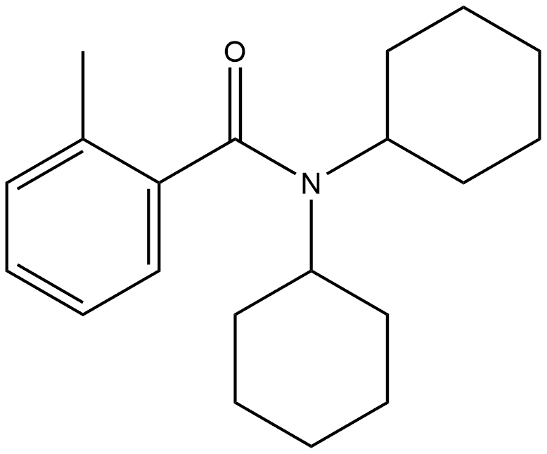 N,N-Dicyclohexyl-2-methylbenzamide Structure