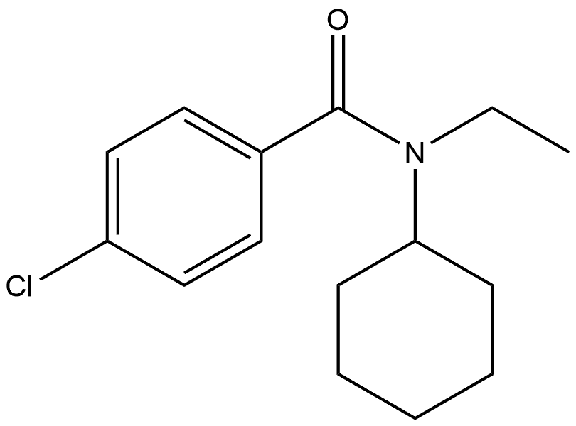 4-Chloro-N-cyclohexyl-N-ethylbenzamide Structure