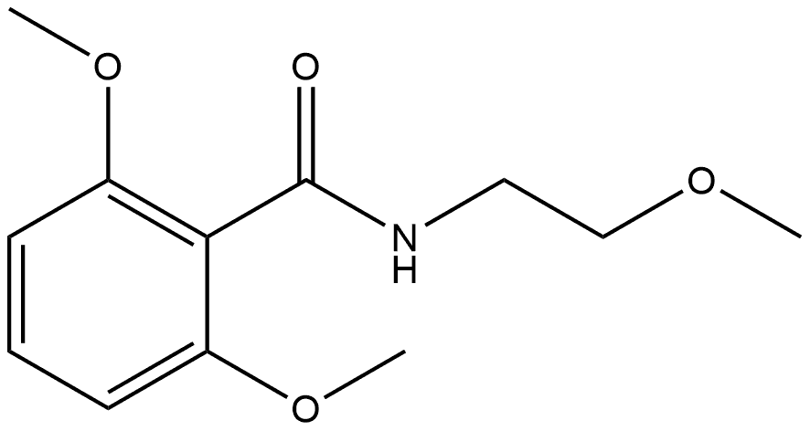 2,6-Dimethoxy-N-(2-methoxyethyl)benzamide Struktur