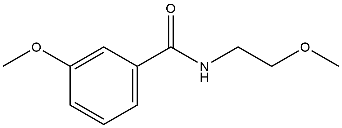 3-Methoxy-N-(2-methoxyethyl)benzamide Structure