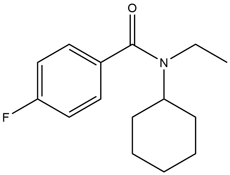 N-Cyclohexyl-N-ethyl-4-fluorobenzamide Structure
