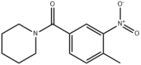 (4-Methyl-3-nitrophenyl)(piperidin-1-yl)methanone Structure