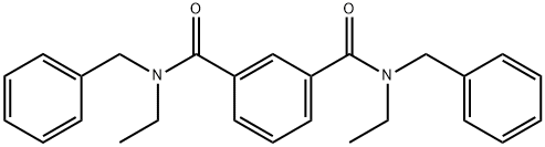 1-N,3-N-dibenzyl-1-N,3-N-diethylbenzene-1,3-dicarboxamide Struktur