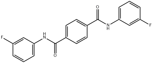 1-N,4-N-bis(3-fluorophenyl)benzene-1,4-dicarboxamide Structure