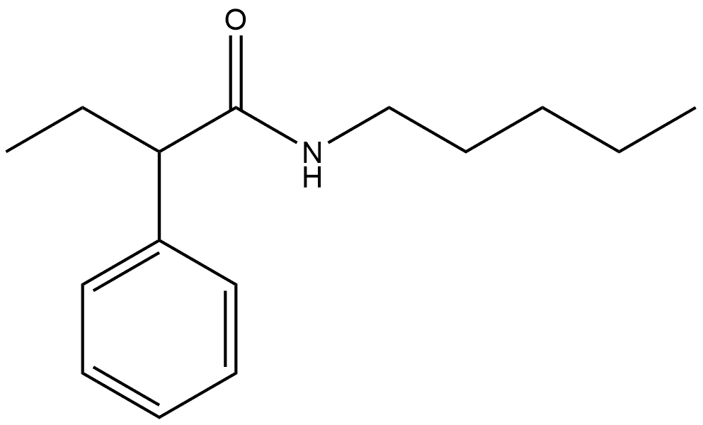 α-Ethyl-N-pentylbenzeneacetamide Structure