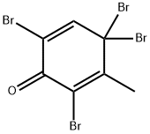 2,5-Cyclohexadien-1-one, 2,4,4,6-tetrabromo-3-methyl-,34946-83-3,结构式