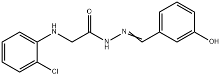 2-[(2-chlorophenyl)amino]-N'-[(E)-(3-hydroxyphenyl)methylidene]acetohydrazide (non-preferred name)|