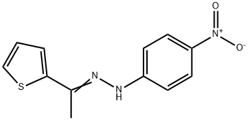 1-Thiophen-2-yl-ethanone (4-nitro-phenyl)-hydrazone Structure