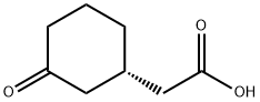 Cyclohexaneacetic acid, 3-oxo-, (1S)-|