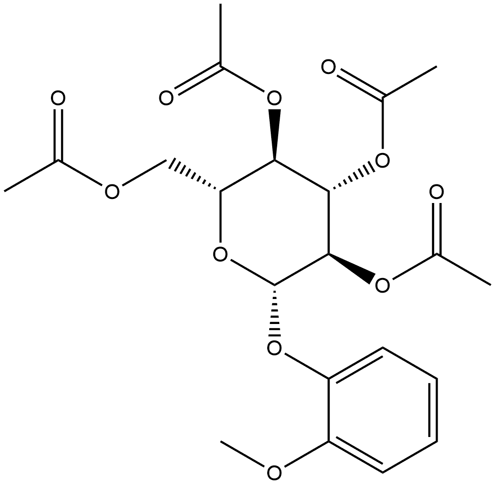 GUAIACOL-2,3,4,6-TETRA-O-ACETYL-BETA-D-GLUCOPYRANOSIDE,35023-63-3,结构式