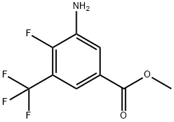 Benzoic acid, 3-amino-4-fluoro-5-(trifluoromethyl)-, methyl ester|