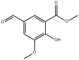 Benzoic acid, 5-formyl-2-hydroxy-3-methoxy-, methyl ester Structure