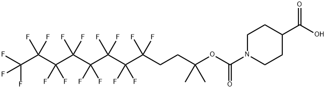 1,4-Piperidinedicarboxylic acid, 1-(4,4,5,5,6,6,7,7,8,8,9,9,10,10,11,11,11-heptadecafluoro-1,1-dimethylundecyl) ester