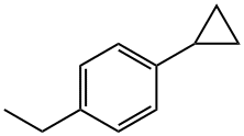 1-Cyclopropyl-4-ethylbenzene 结构式