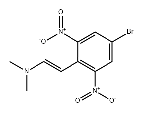 Ethenamine, 2-(4-bromo-2,6-dinitrophenyl)-N,N-dimethyl-, (1E)- Structure