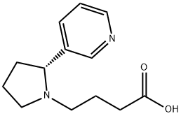 (R)-4-(2-(pyridin-3-yl)pyrrolidin-1-yl)butanoic acid Structure