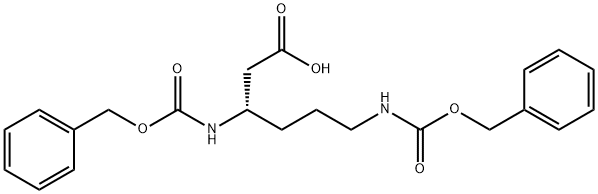 (3S)-3,6-Bis{[(benzyloxy)carbonyl]amino}hexanoic acid,35107-12-1,结构式