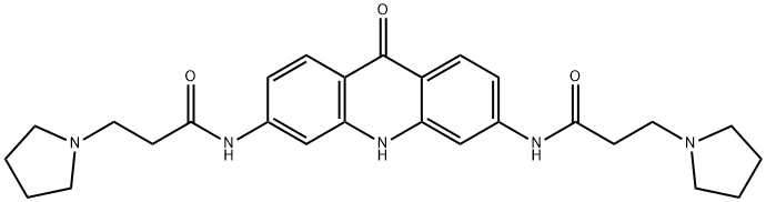 1-Pyrrolidinepropanamide, N,N'-(9,10-dihydro-9-oxo-3,6-acridinediyl)bis-