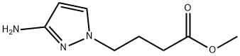 1H-Pyrazole-1-butanoic acid, 3-amino-, methyl ester Struktur