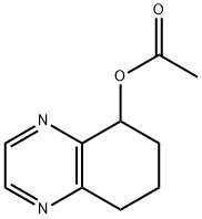 5,6,7,8-Tetrahydroquinoxalin-5-yl acetate 化学構造式