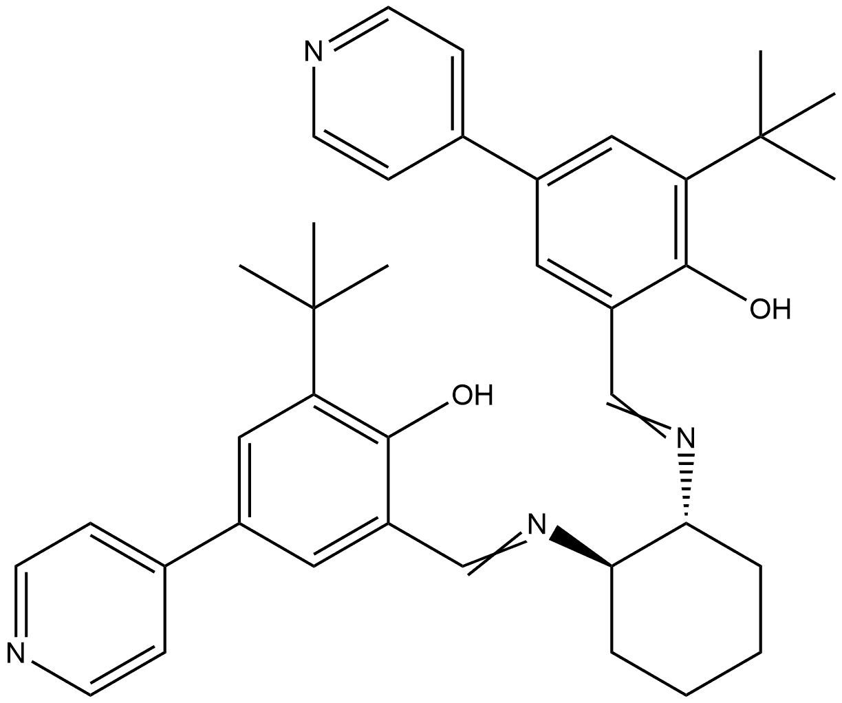 6,6'-((((1S,2S)-cyclohexane-1,2-diyl)bis(azaneylylidene))bis(methaneylylidene))bis(2-(tert-butyl)-4-(pyridin-4-yl)phenol)|