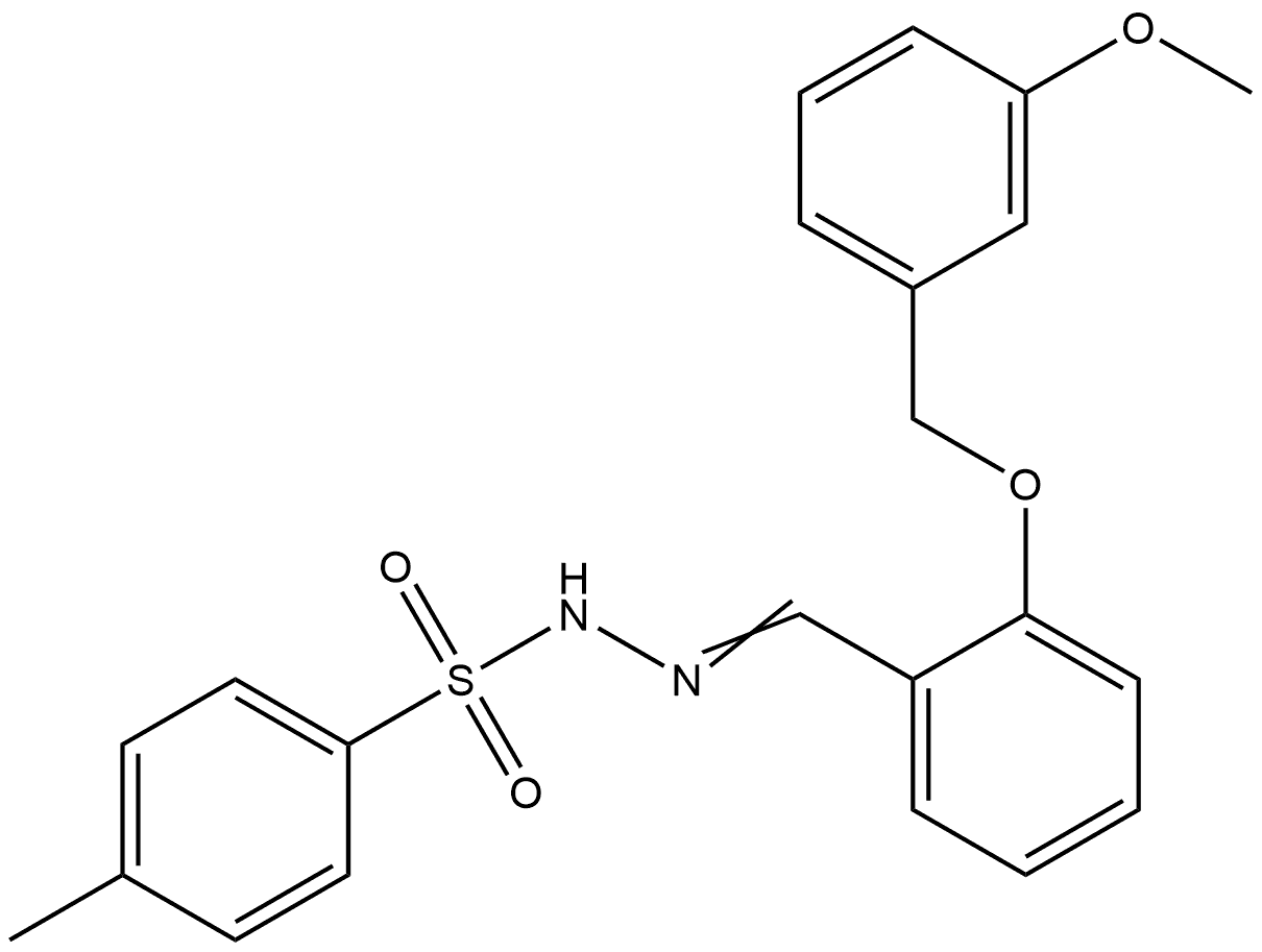 4-Methylbenzenesulfonic acid 2-[[2-[(3-methoxyphenyl)methoxy]phenyl]methylene...,351981-84-5,结构式