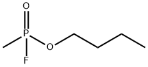 Phosphonofluoridic acid, P-methyl-, butyl ester 化学構造式