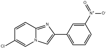 Imidazo[1,2-a]pyridine, 6-chloro-2-(3-nitrophenyl)- Struktur