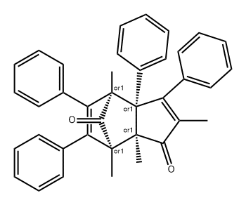 4,7-Methano-1H-indene-1,8-dione, 3a,4,7,7a-tetrahydro-2,4,7,7a-tetramethyl-3,3a,5,6-tetraphenyl-, (3aR,4S,7R,7aR)-rel-