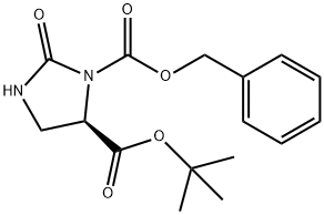 1,5-Imidazolidinedicarboxylic acid, 2-oxo-, 5-(1,1-dimethylethyl) 1-(phenylmethyl) ester, (5R)-,352665-38-4,结构式