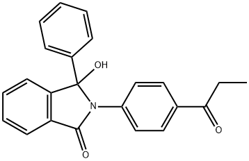 3-Hydroxy-3-phenyl-2-(4-propionylphenyl)isoindolin-1-one Structure