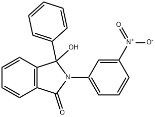 3-Hydroxy-2-(3-nitrophenyl)-3-phenylisoindolin-1-one Struktur