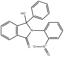 3-Hydroxy-2-(2-nitrophenyl)-3-phenylisoindolin-1-one Structure