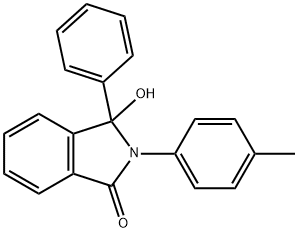 3-Hydroxy-3-phenyl-2-(p-tolyl)isoindolin-1-one Struktur