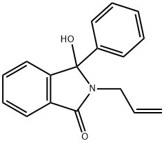 2-Allyl-3-hydroxy-3-phenylisoindolin-1-one 化学構造式