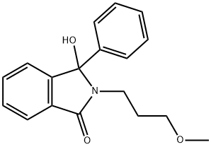3-Hydroxy-2-(3-methoxypropyl)-3-phenylisoindolin-1-one Struktur