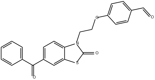 Benzaldehyde, 4-[2-(6-benzoyl-2-oxo-3(2H)-benzothiazolyl)ethoxy]-