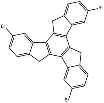5H-Tribenzo[a,f,k]trindene, 3,8,13-tribromo-10,15-dihydro- Structure