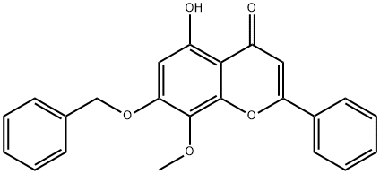 4H-1-Benzopyran-4-one, 5-hydroxy-8-methoxy-2-phenyl-7-(phenylmethoxy)-