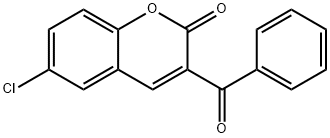 3-苯并基-6-氯-2H-色烯-2-酮, 3542-65-2, 结构式
