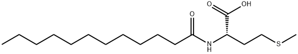L-Methionine, N-(1-oxododecyl)- Struktur