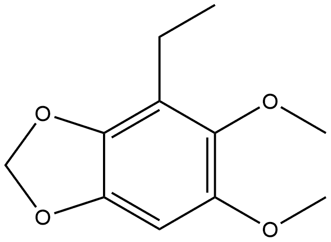 4-Ethyl-5,6-dimethoxy-1,3-benzodioxole,35458-01-6,结构式