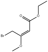 2-Butenoic acid, 4-bromo-3-methoxy-, ethyl ester, (2E)- 化学構造式