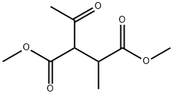 Butanedioic acid, 2-acetyl-3-methyl-, 1,4-dimethyl ester 化学構造式