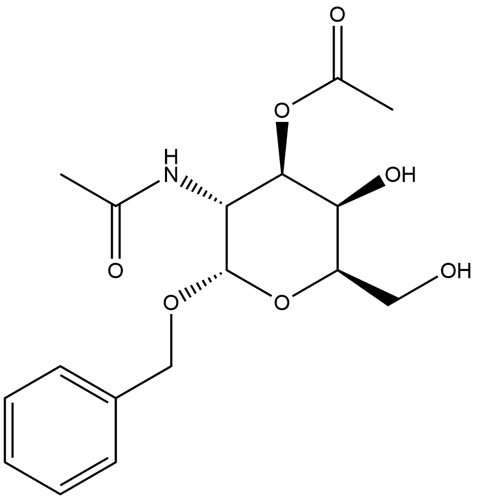 α-D-Galactopyranoside, phenylmethyl 2-(acetylamino)-2-deoxy-, 3-acetate