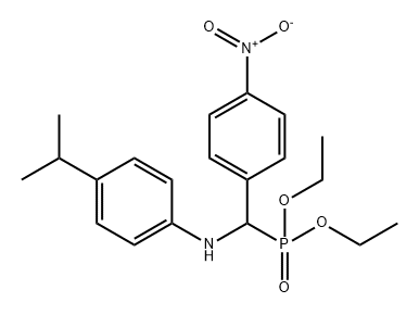 Phosphonic acid, [[[4-(1-methylethyl)phenyl]amino](4-nitrophenyl)methyl]-, diethyl ester (9CI),355829-68-4,结构式