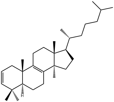 Lanosta-2,8-diene Struktur