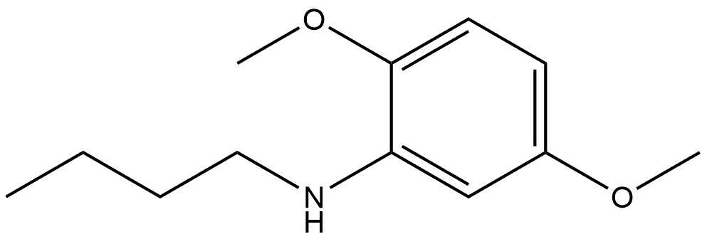 N-Butyl-2,5-dimethoxybenzenamine 结构式